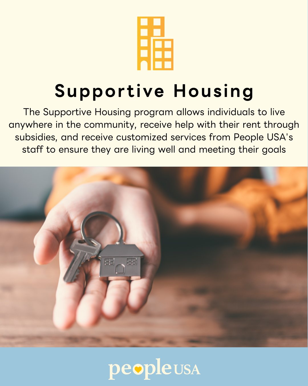 Do you need assistance with Housing? 🏠

Our Supportive Housing program allows individuals to live anywhere in the community, receive help with their rent through subsidies, and receive customized services from People USA's staff to ensure they are living well and meeting their goals.

To be eligible: Must have SPOA Application and Coordinated Entry Process by the Local County Department

For more information: https://people-usa.org/supportive-housing/ 

#SupportiveHousing #AffordableHousing #EndHomelessness #Housing #Community #HousingIsHealth #PeopleUSA #PeopleUSANow #Mentalhealth #Advocacy #Peers #WellnessServices #Community #Support #Recovery #Sobriety #Prevention #Hope #RoadToMentalWellness #NewYork