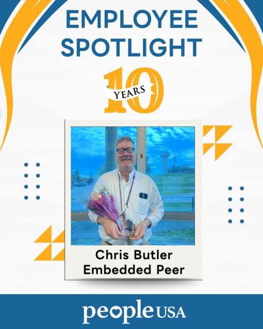 #EmployeeSpotlight 

Congratulations to Chris Butler, Embedded Peer, on 10 years of service! 🥳🌟🥳 

Thank you for your commitment, compassion, and impact over the past decade that has made a meaningful difference to both colleagues and the individuals we serve. We’re grateful to have Chris as part of the team! 🤝 

#PeopleUSA #PeopleUSANow #Nonprofit #MentalHealth #Advocacy #Peers #WellnessServices #Community #Support #Recovery #Sobriety #Prevention #Hope #RoadToMentalWellness #NewYork