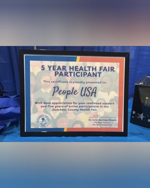 People USA had a wonderful time for their 5th time at the Dutchess County's 5th Annual Health Fair! 🥳 

It was a fun‐filled day of health and wellness with more than 75 exhibitors, food trucks, fun activities, giveaways and prizes. 💙 

It is always a pleasure collaborating with our community! 🤝 

#DutchessCountyHealthFair #DutchessCommunityCollege #Community #DutchessCounty #PeopleUSA #PeopleUSANow #Nonprofit #MentalHealth #Advocacy #Peers #WellnessServices #Support #Recovery #Sobriety #Prevention #Hope #RoadToMentalWellness #NewYork
