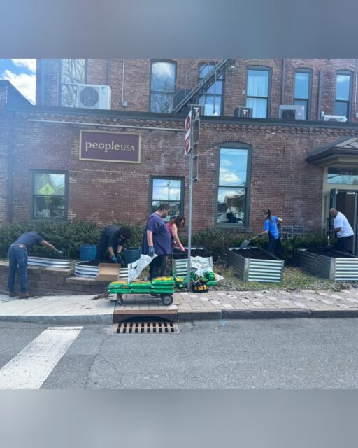 People USA having some fun in the sun prepping our new Garden at our Kingston Office! 🌱💚🌻 

“We might think we are nurturing our garden, but of course it’s our garden that is really nurturing us.” – Jenny Uglow 

#Garden #Gardening #Plants #Growth #PeopleUSA #PeopleUSANow #Nonprofit #MentalHealth #Advocacy #Peers #WellnessServices #Community #Support #Recovery #Sobriety #Prevention #Hope #RoadToMentalWellness #NewYork