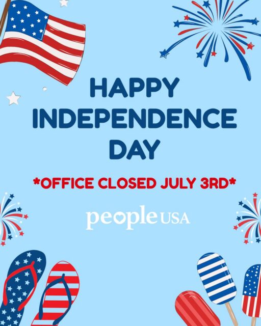 Happy Independence Day! β€οΈπ€π
* Our main offices will be closed today in observance of Independence Day. *
#IndependenceDay #4thofJuly #PeopleUSA #PeopleUSANow #Nonprofit #MentalHealth #Advocacy #Peers #WellnessServices #Community #Support #Recovery #Sobriety #Prevention #Hope #RoadToMentalWellness #NewYork