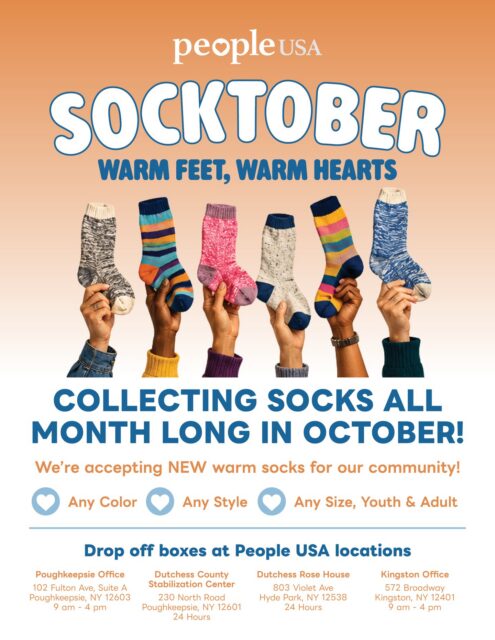 We need your help for our Socktober Sock Drive! π§¦ππ§¦
Throughout the month of October, weβre asking our supporters to help us collect NEW socks that will be distributed to OUR participants across our agency.
As the temperatures begin to drop, something as simple as a clean, warm pair of socks can make a meaningful difference. For individuals experiencing housing instability, financial hardship, or other challenges, socks are an everyday necessity that can easily be overlooked.
Weβre collecting:
𧦠NEW socks only
𧦠Youth and adult sizes
𧦠Any color
𧦠Any style
π€π«Ά ONE PAIR CAN MAKE A DIFFERENCE! π«Άπ€
#Socktober #SockDrive #GiveBack #Makeadifference #PeopleUSA